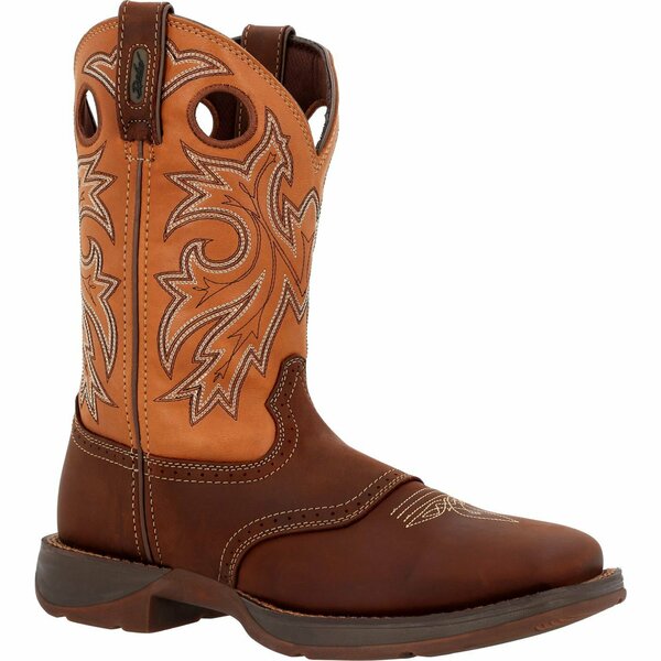 Durango Rebel by Saddle Up Western Boot, BROWN/TAN, 2E, Size 15 DB4442